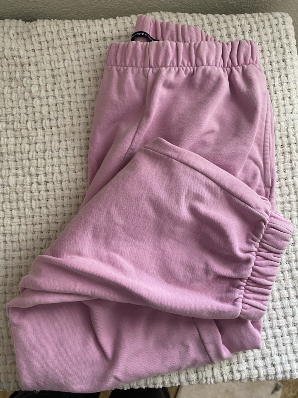 Brandy Melville Light Pink Fleece Lounge sweatpants